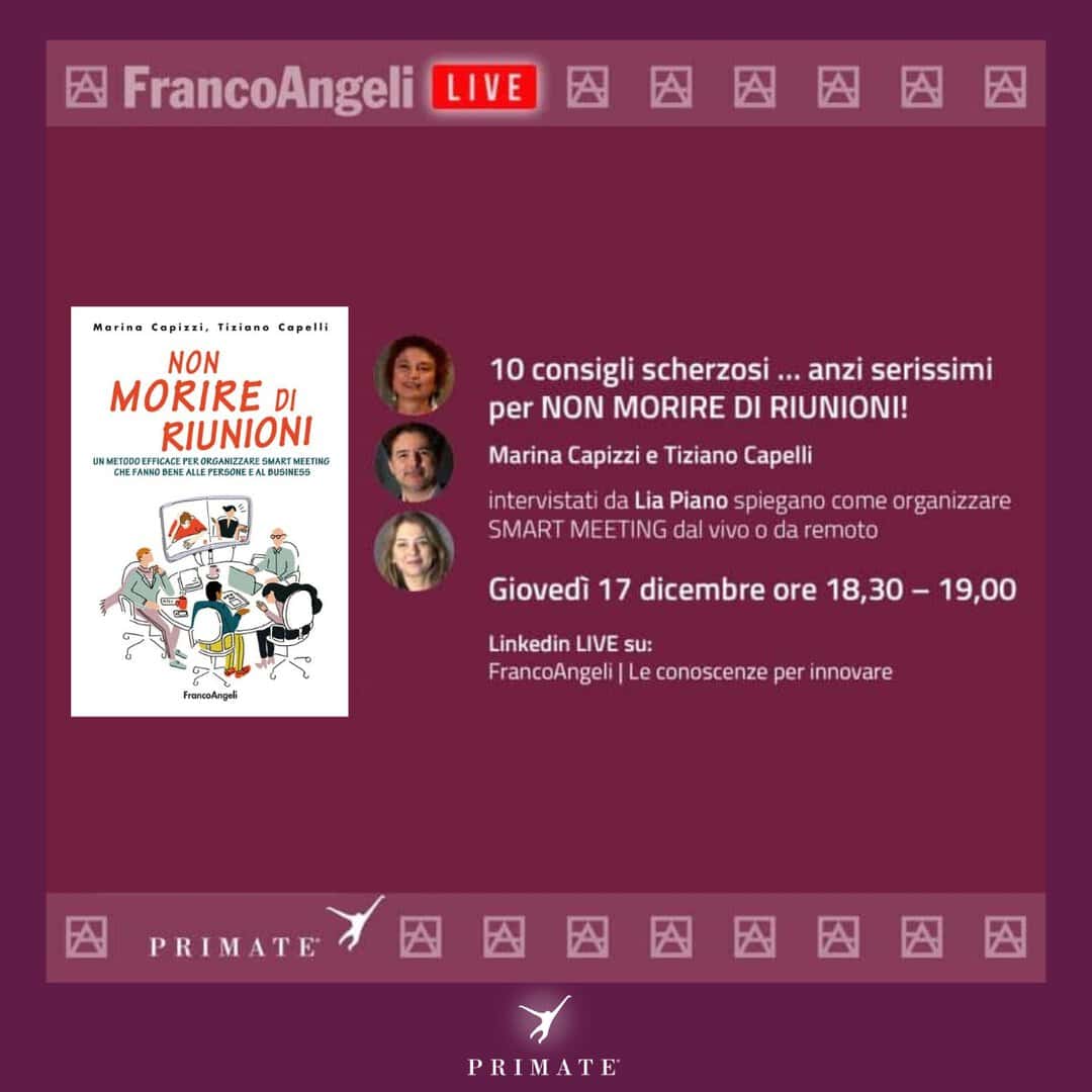FrancoAngeli LIVE – 10 consigli scherzosi… anzi serissimi per NON MORIRE DI RIUNIONI