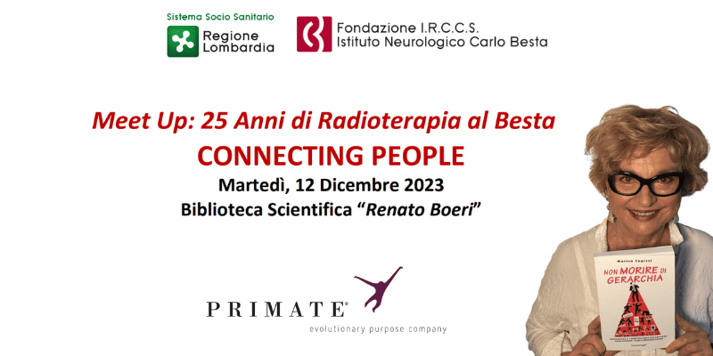 12/12/2023 – Marina Capizzi partecipa al convegno “Meet Up: 25 anni di Radioterapia al BESTA. Connecting People.”