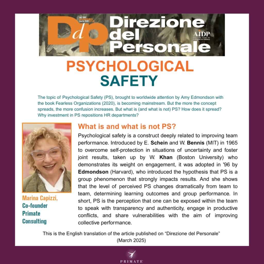 PSYCHOLOGICAL SAFETY