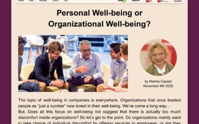 Personal Well-being or Organizational Well-being?