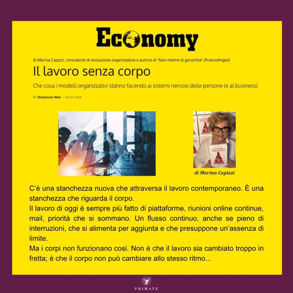 Il lavoro senza corpo