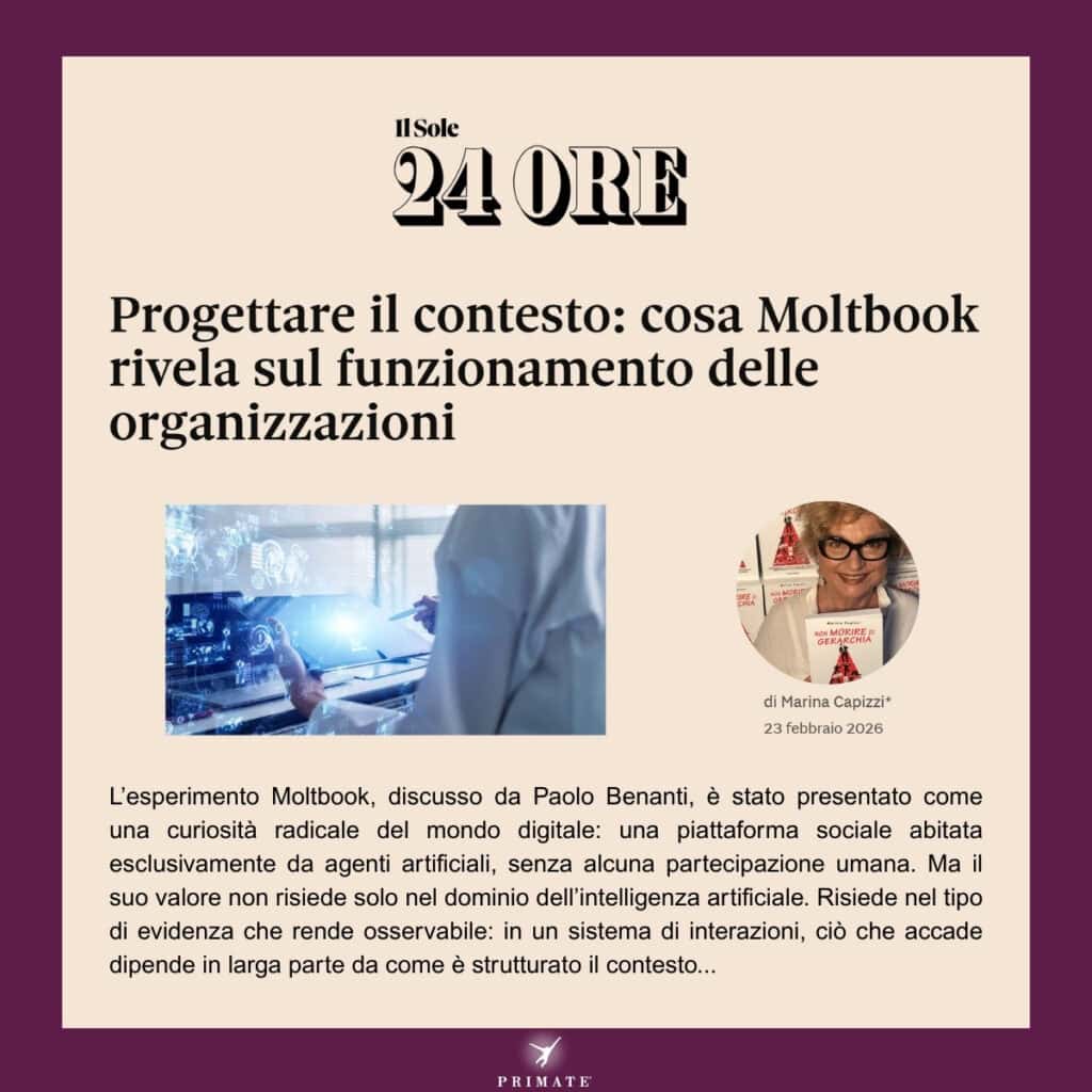 Progettare il contesto: cosa Moltbook rivela sul funzionamento delle organizzazioni