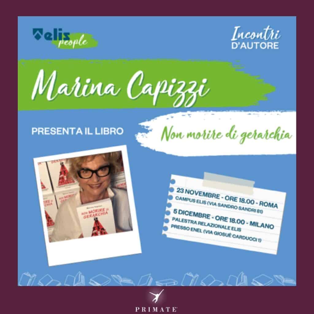 23/11/2023 – Marina Capizzi presenta il libro “Non Morire di Gerarchia” a Incontri d’Autore, evento organizzato da ELIS.