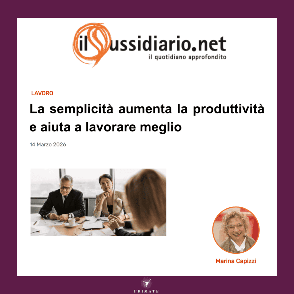 La semplicità aumenta la produttività e aiuta a lavorare meglio