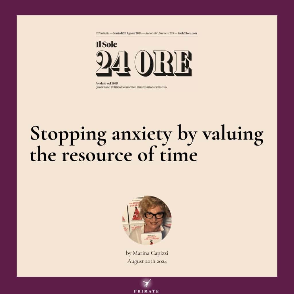 Stopping anxiety by valuing the resource of time